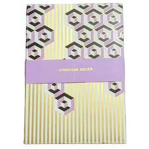 NEW! Jonathan Adler Versailles A5 Journal Geometric‎ Gold Stickers!